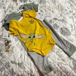 NWT Star Wars 3 pc baby set 3/6 mths